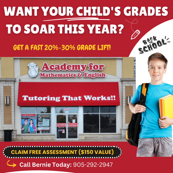 Academy for Mathematics & English: Back-to-School Special!
